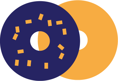 icon of a sliced bagel